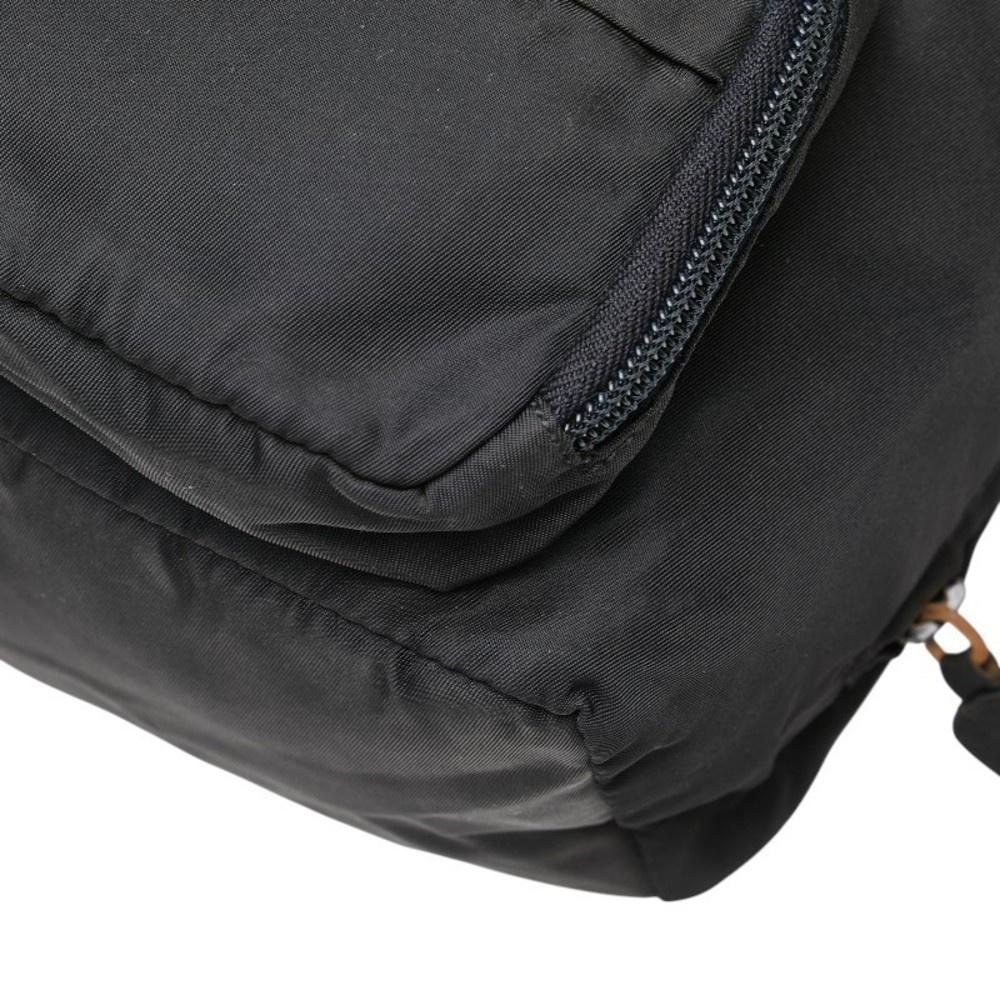 Prada Nylon Black Triangle Backpack - image 6